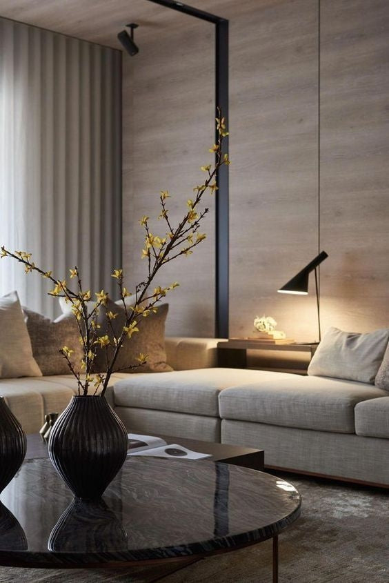 Настольная лампа Ворона Черный H50