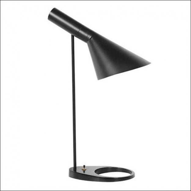 Настольная лампа Ворона Черный H50