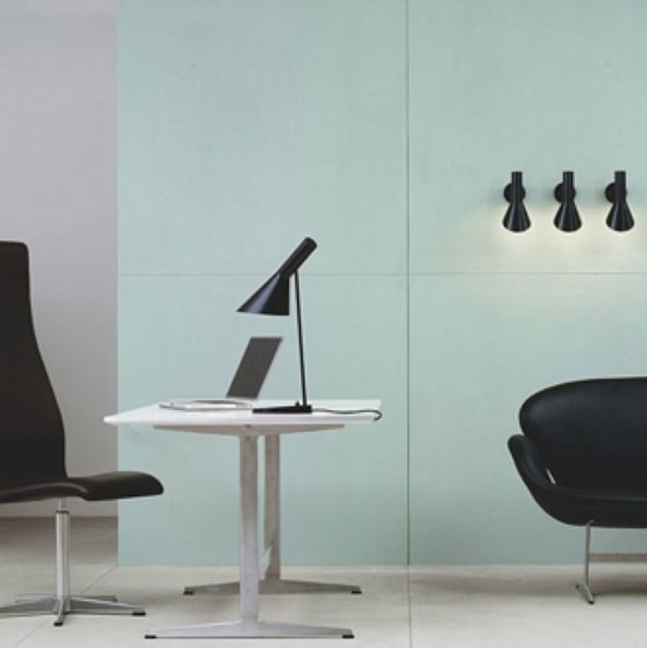 Настольная лампа Ворона Черный H50