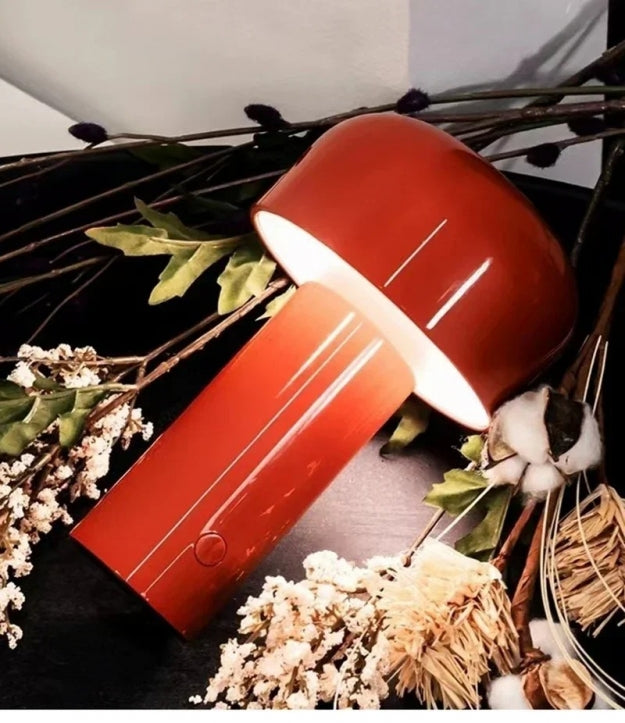 Настольная лампа Гриб Красный