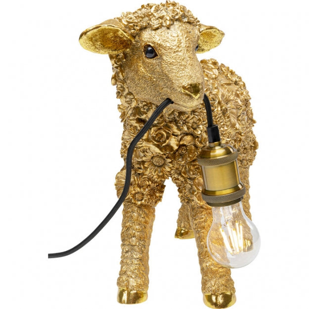 Настольная лампа Animal Flower Sheep Gold 36 см